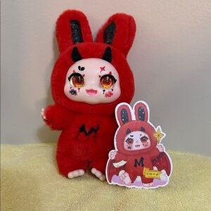 Kimmon Red Devil Bunny Plush Toy No Wings